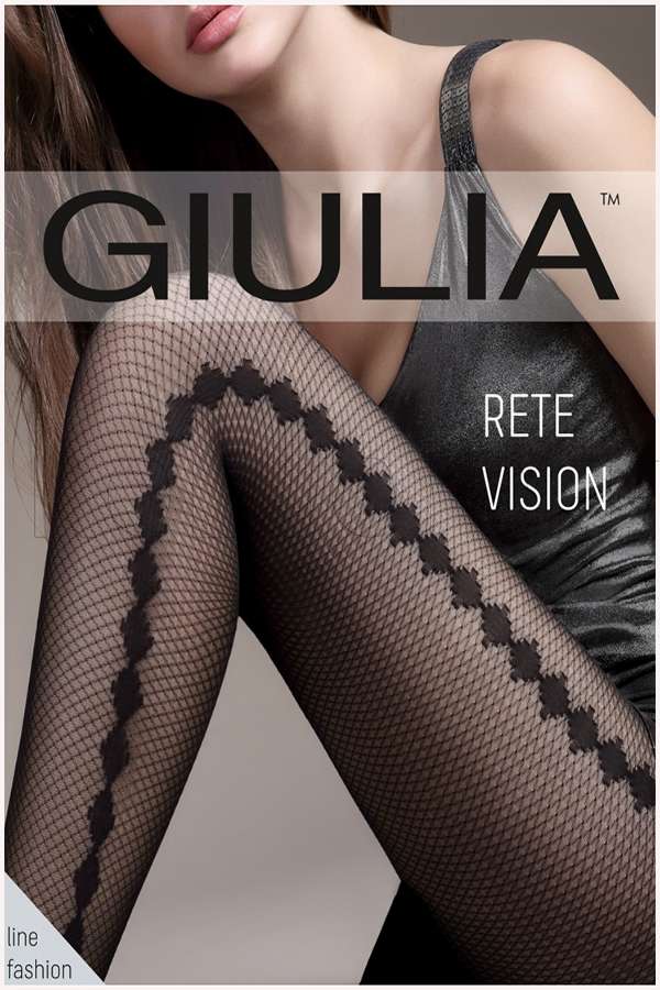 Колготки жіночі з візерунком GIULIA Rete Vision 40 model 2